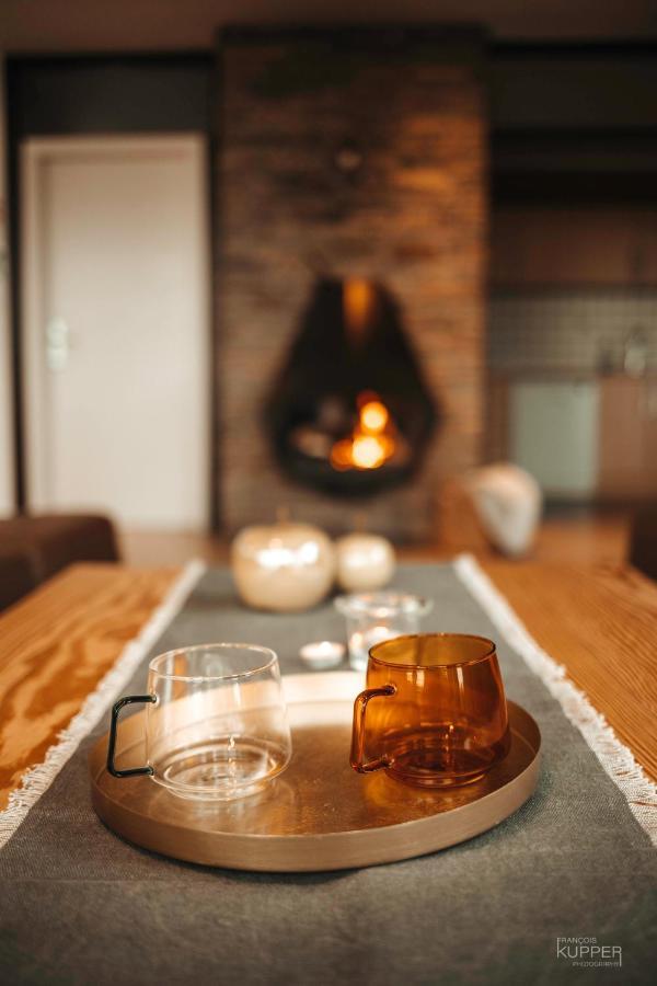 Le Noir Flohay 30 Pers - Malmedy, Vue, Wellnessヴィラ エクステリア 写真