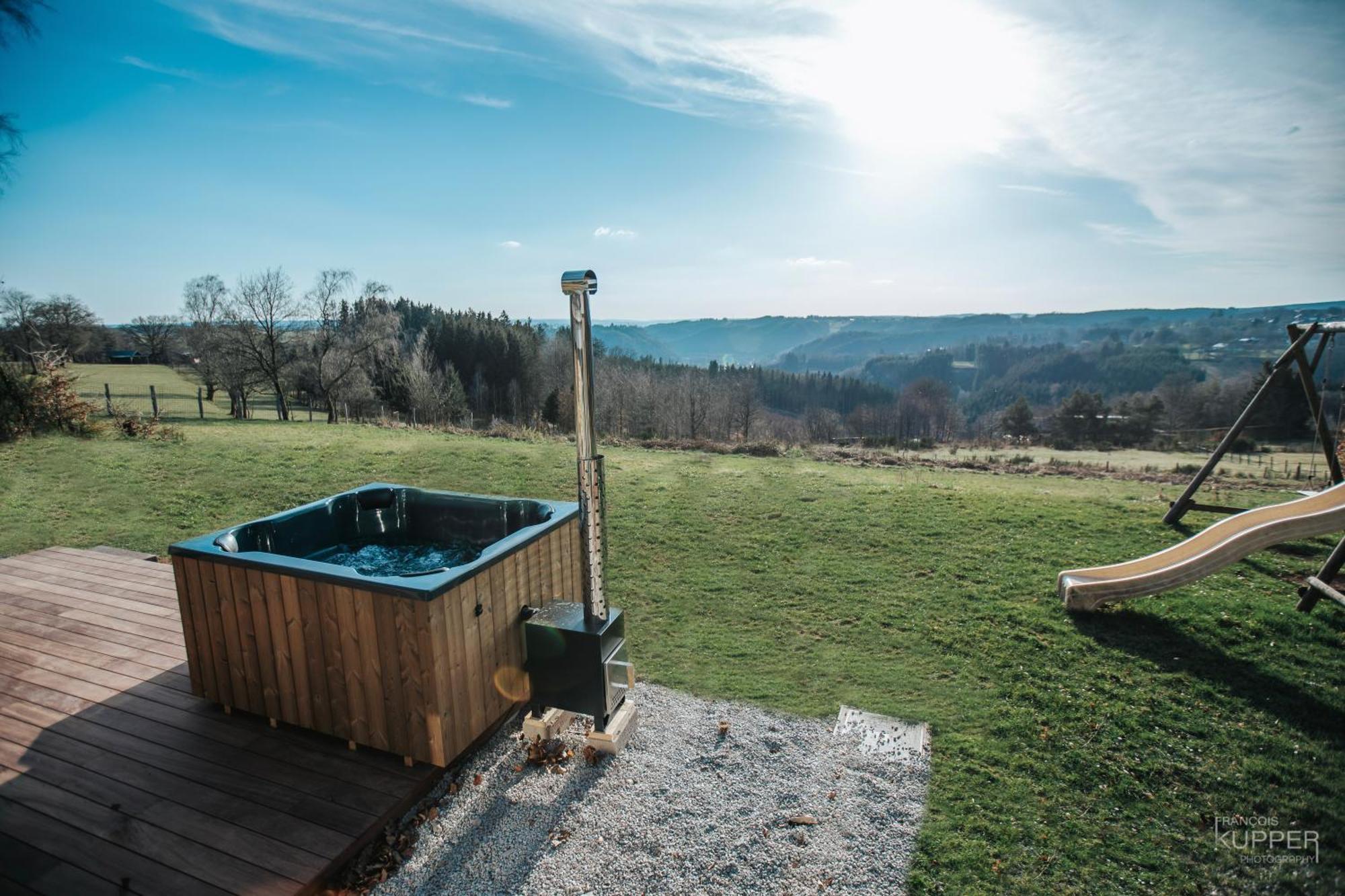 Le Noir Flohay 30 Pers - Malmedy, Vue, Wellnessヴィラ エクステリア 写真