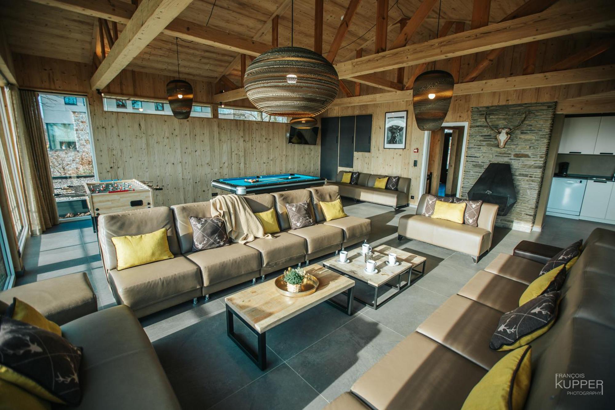Le Noir Flohay 30 Pers - Malmedy, Vue, Wellnessヴィラ エクステリア 写真