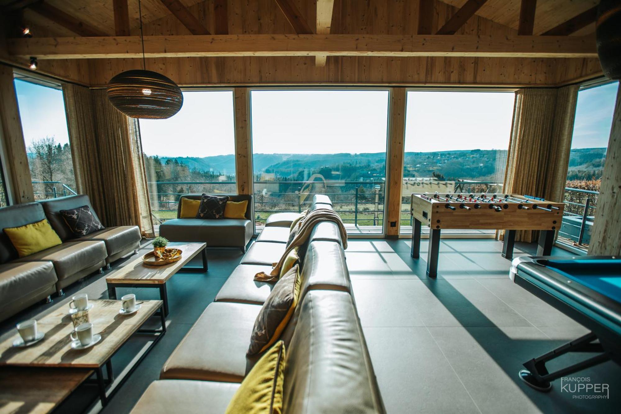 Le Noir Flohay 30 Pers - Malmedy, Vue, Wellnessヴィラ エクステリア 写真